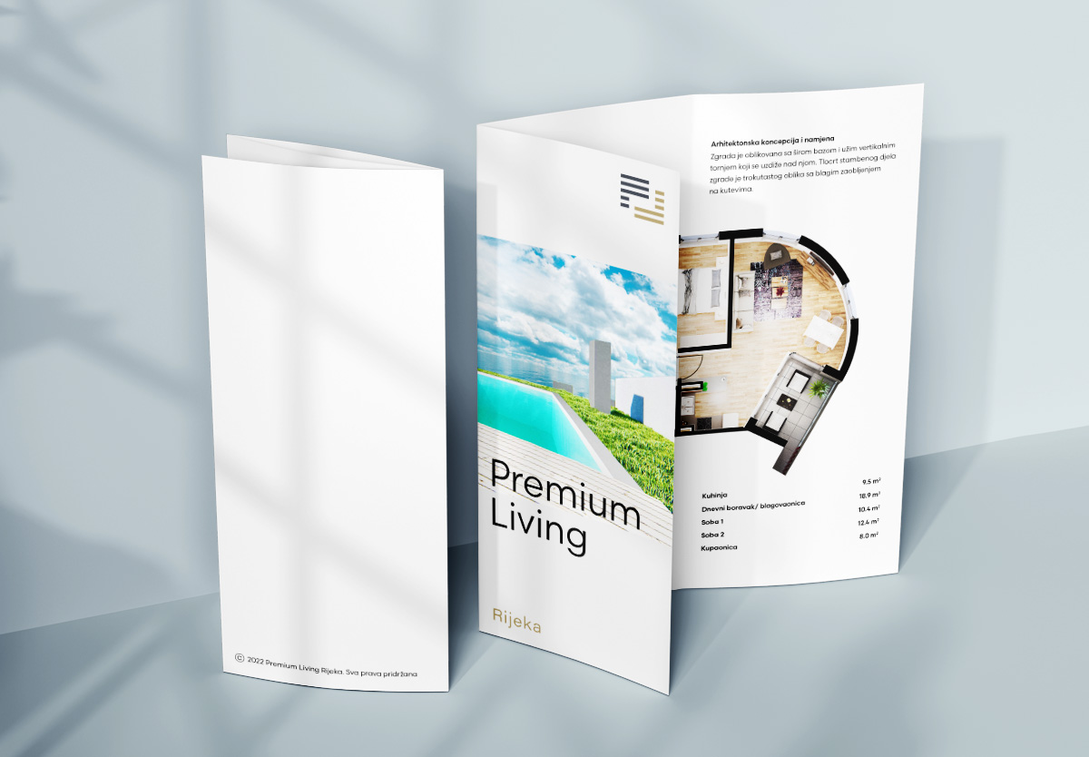 Premium Living. Branding for modern luxury real estate in Rijeka